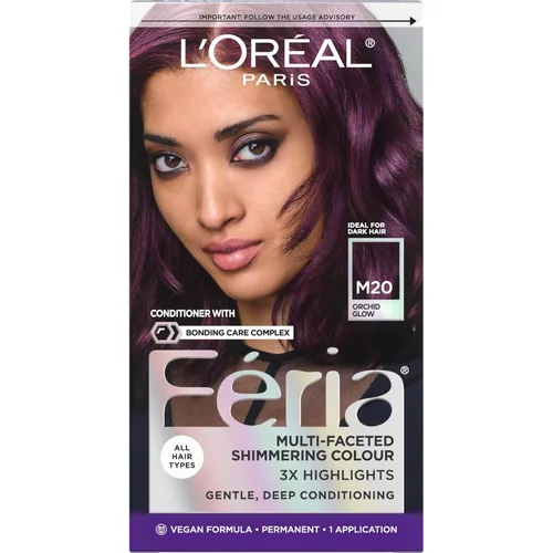 Miniatura 73 de L'Oreal Paris Feria - Tinte permanente multifacético y brillante, 60 Crystal Brown (castaño claro), paquete de 1 60 marrón claro