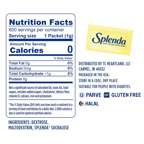 Miniatura 2 de SPLENDA Edulcorante sin Calorías Paquete de Valor, 800 Sobres