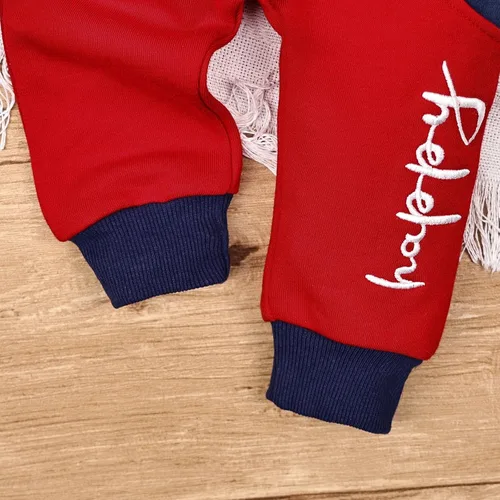 Miniatura 9 de Ropa de bebé niño pequeño sudadera patchwork otoño invierno camisa de manga larga pantalones conjuntos de ropa 3-24 meses
