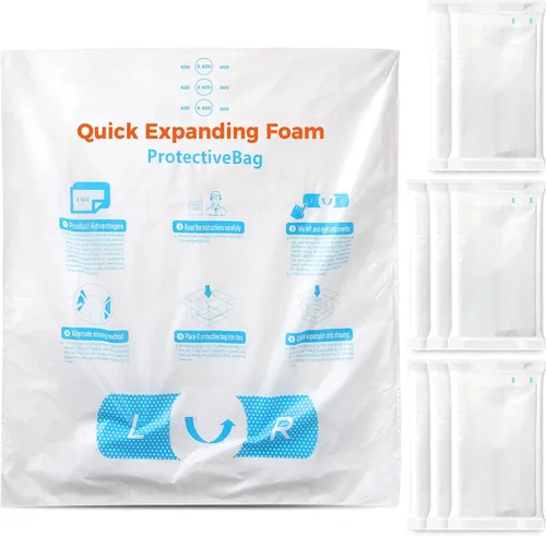 Miniatura 13 de 18" x 24" 8 PCS TONESPAC Instant Pack Quick Expanding Foam X-400 Bolsa de embalaje para embalaje y envío Paquete de 8