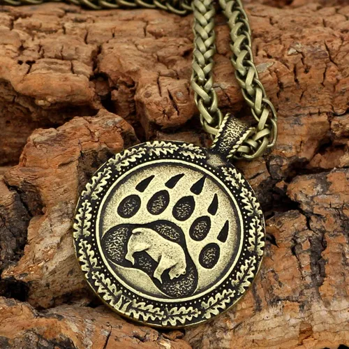 Miniatura 3 de Leprato Collar vikingo nórdico para hombre, colgante de amuleto de runa vikinga, collar nórdico de talismán vikingo, joyería vikinga, regalos