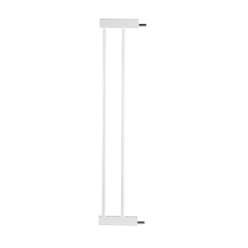 BABELIO Puerta de metal para bebé, extensión blanca de 5.5 pulgadas (5.5 in), puertas de bebé extra anchas para escaleras y puertas, puerta para