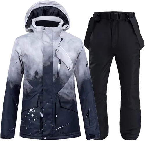 Miniatura 12 de Conjunto de pantalones gruesos y cálidos para mujer, para esquí, snowboard, chaqueta