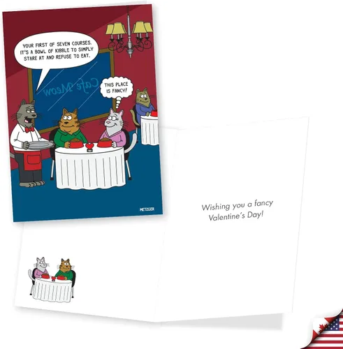Miniatura 4 de NobleWorks Paquete surtido de 3 divertidas tarjetas de felicitación para el día de San Valentín con sobres para hombres y mujeres
