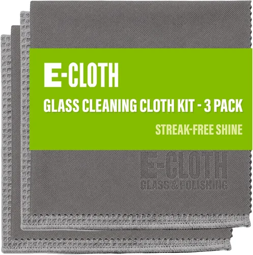 Miniatura 8 de E-Cloth Kit de paño de limpieza de microfibra para ventanas, espejos, automóviles, lentes, lentes y más, limpieza sin rayas, lavable a máquina