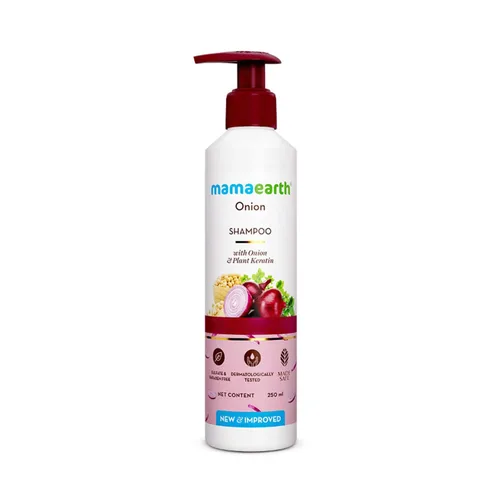 MAMAEARTH Champú de cebolla con queratina de cebolla y plantas 8.45 fl oz (8.5 fl oz)