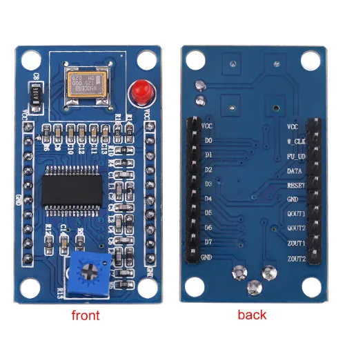 Miniatura 5 de Generador, módulo generador DDS AD9850, 2 ondas sinusoidales y 2 onda cuadrada, 0-40MHz