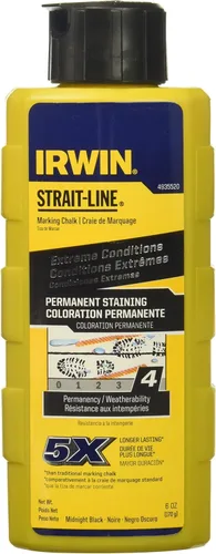 Miniatura 4 de IRWIN Tools STRAIT-LINE - Tiza de marcado permanente, rojo carmesí, 6 onzas (4935519)