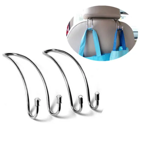 HnFshop 2 unids/pack asiento de coche camión abrigo gancho bolso colgante auto bolsa organizador titular