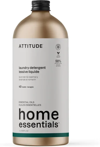 Miniatura 10 de ATTITUDE Detergente para ropa con aceites esenciales, verificado por EWG, vegano, ingredientes a base de plantas y minerales, HE, botella