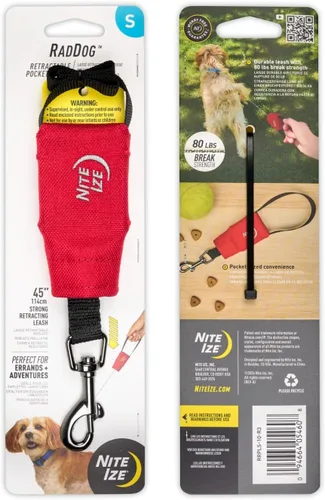 Miniatura 7 de Nite Ize RadDog - Correa de bolsillo retráctil, duradera y cómoda, correa retráctil compacta para pasear al perro, portátil y resistente para el uso