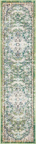 Miniatura 62 de SAFAVIEH Colección Madison MAD447B - Tapete bohemio con medallón antiguo y elegante, no desprende pelusa, para la sala, dormitorio, comedor