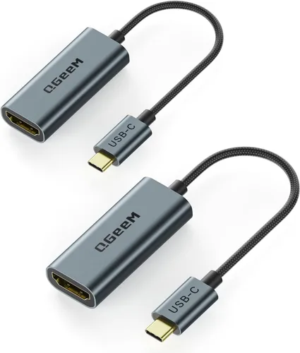 Miniatura 8 de QGeeM Cable adaptador USB C a HDMI 4K, adaptador USB tipo C a HDMI [Thunderbolt 3/4] HDMI para Laptop MacBook Pro/Air, iPhone 15 16 17 Pro max, Dell