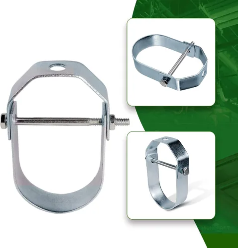 Miniatura 2 de Highcraft IDM-HF03 Colgador de horquilla de acero electrogalvanizado ligero, 3 pulgadas, 3 pulgadas, cromado
