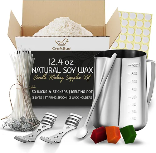 Miniatura 9 de CraftBud Cera de vela de soja para fabricación de velas, cera de soja natural para hacer velas, bolsa de 10 libras, cera para hacer velas, 10
