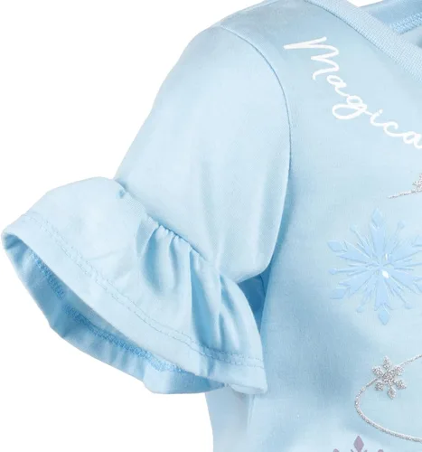 Miniatura 7 de Disney Princess Frozen Moana La Sirenita Conjunto de Camiseta y Leggings con Diseño Floral para Niñas Pequeñas y Grandes Tallas de Bebé a Niña