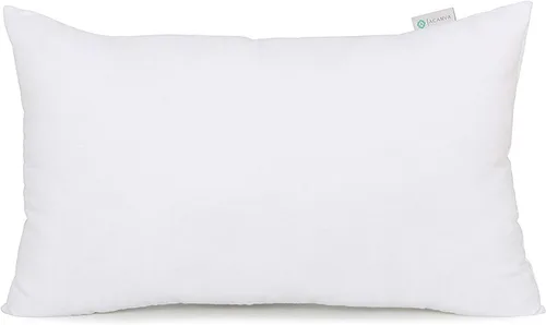 Miniatura 10 de Acanva Insertos decorativos cuadrados para almohada, relleno hipoalergénico para cojín, 30 cm L x 30 cm W, blanco