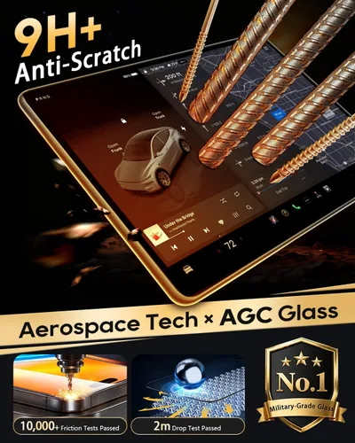 Miniatura 3 de LFOTPP Protector de pantalla para Auid A6 2022 2019-2022 A6 E-tron/ A7 / Q8 Protector de pantalla trasera con control de clima y pantalla táctil