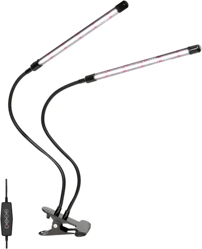 Miniatura 29 de iPower 21 Luz LED de Crecimiento con Espectro Completo para Plantas de Interior, Cuello de Cisne Ajustable, 3 Modos de Luz y 10 Niveles Regulables