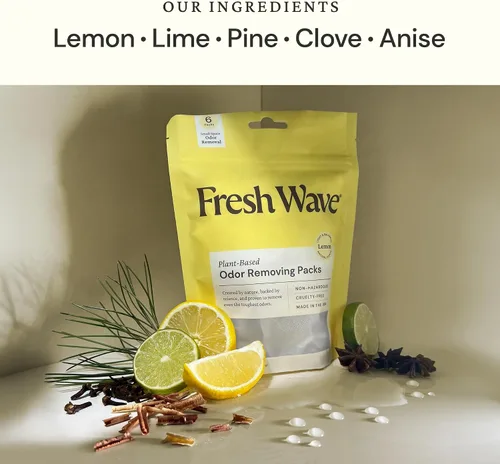 Miniatura 2 de Fresh Wave Paquetes de eliminación y desodorización de olores de lavanda Bolsa de 6 y estuche Fresh Pod Alivio de olores más seguro