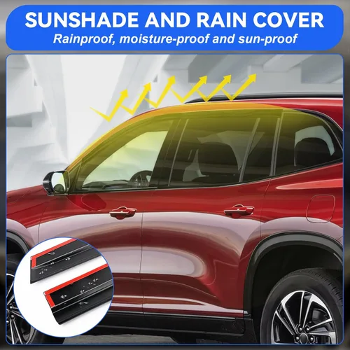 Miniatura 5 de Viseras adhesivas de bajo perfil para ventana, protectores de lluvia para Buick Envista 2024 2025, deflectores de ventana, reducen el ruido