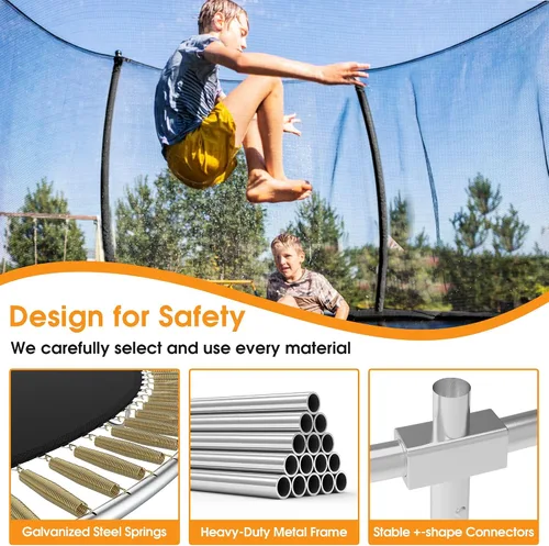 Miniatura 4 de KOFUN Tranpoline Outdoor 16FT 14FT 12FT 10FT 8FT Tranpoline with Basketball Hoop 1500LBS & ASTM Approved & Easy Install, Recreational Tranpolines