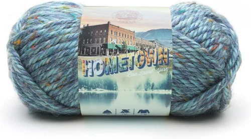 Miniatura 88 de Lion Brand Yarn Hometown - Ovillo de lana súper voluminoso para tejer, ganchillo y manualidades, 1 unidad, Phoenix Azalea