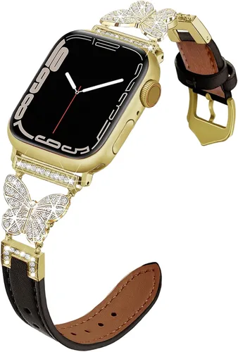 Miniatura 12 de Correa de cuero compatible con Apple Watch para mujeres de 38 mm, 40 mm, 41 mm, 42 mm, Series 10, 9, 8, SE, 7, 6, 5, 4, 3, 2, 1