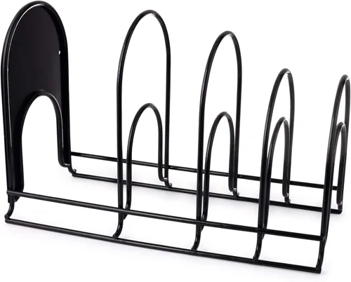 Miniatura 7 de Cuisinel Organizador de ollas y sartenes resistente, estante extra grande de 5 niveles, capacidad para sartenes de hierro fundido, horno holandés