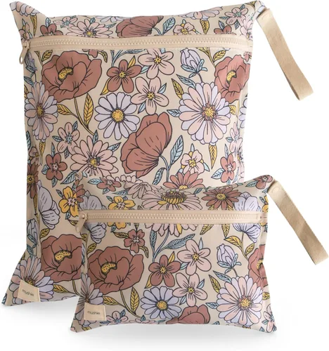 Miniatura 15 de mushie - Bolsas resistentes al agua para artículos húmedos Bolsas reutilizables grandes y pequeñas para artículos de bebé y viajes Bolsillos