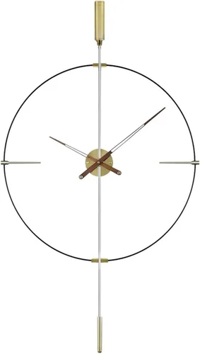 Reloj de pared decorativo con péndulo, moderno reloj de pared silencioso sin tictac, reloj de pared vintage para sala de estar, dormitorio, estudio