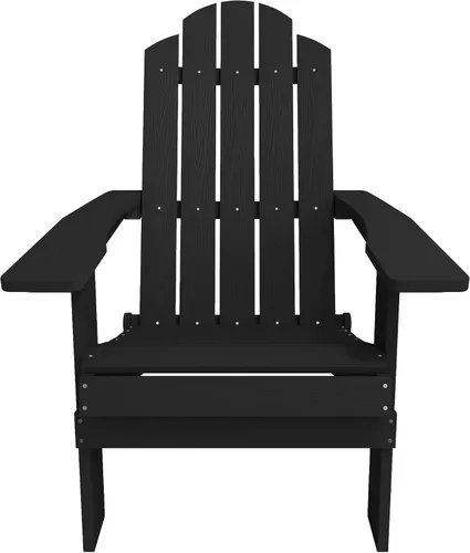 Miniatura 8 de MXIMU Silla Adirondack plegable para exteriores: sillas Adirondack fáciles de montar y cómodas, silla de plástico compuesto para todo tipo de clima