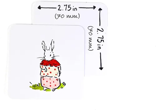 Miniatura 2 de Naipes cuadrados en blanco (acabado cuadrado y mate de 2.75 pulgadas) 200 tarjetas en blanco, tarjetas flash, tarjetas de juego de mesa, guía