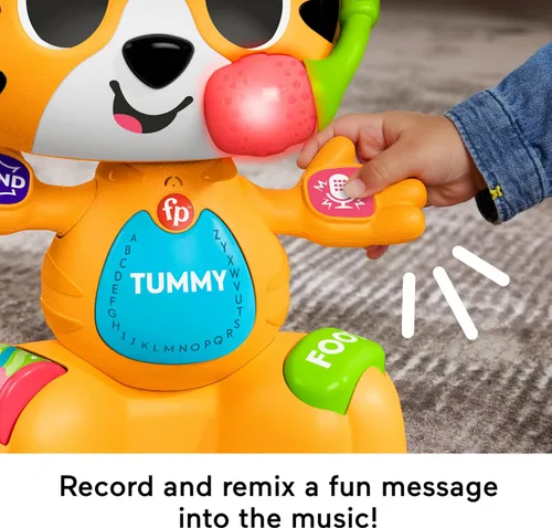Miniatura 3 de Fisher-Price Juguete de aprendizaje para bebés Link Squad Bop & Groove Tiger con música y luces para mayores de 9 meses, compatible solo