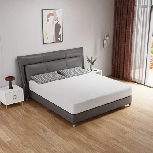 Miniatura 3 de PayLessHere Colchón Queen de 10 pulgadas, colchón de espuma viscoelástica de té verde con certificado CertiPUR-US, funda suave extraíble, sin fibra