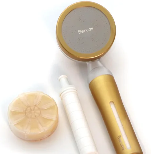 Miniatura 14 de Barumi Pluo - Cabezal de ducha filtrado de mano, color plateado, filtro de vitamina C para una piel y cabello saludables, spray suave de alta