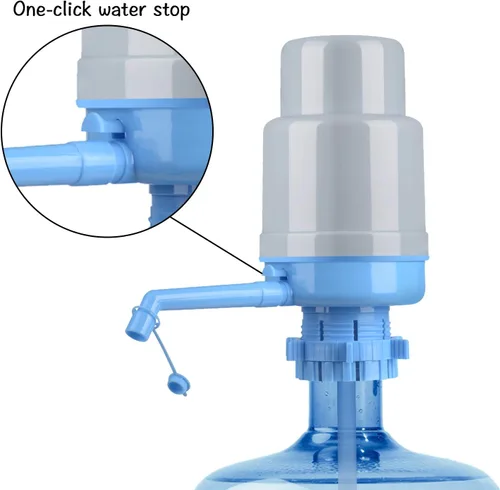 Miniatura 4 de ONE250 Bomba manual para botella de agua, bomba de agua potable fácil, dispensador manual de prensa manual fácil y portátil para enfriadores