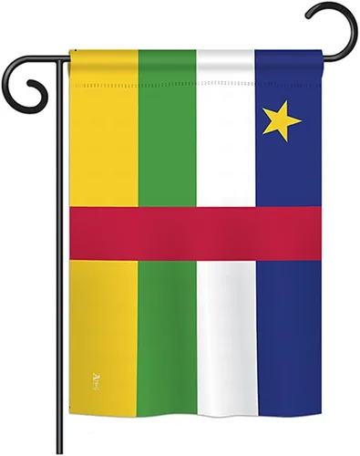 Miniatura 6 de Americana Home & Garden HG140049 Banderas de África Central de la Nacionalidad Mundial Impresiones Decorativas Casa Vertical 28" X 40" 13" 18.5