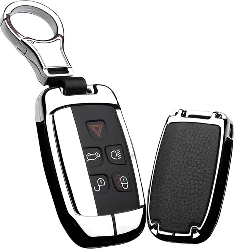 Miniatura 9 de ontto Funda para Llaves Compatible con Land Rover Estuche de Llave de Metal y Cuero Portallaves con Llavero