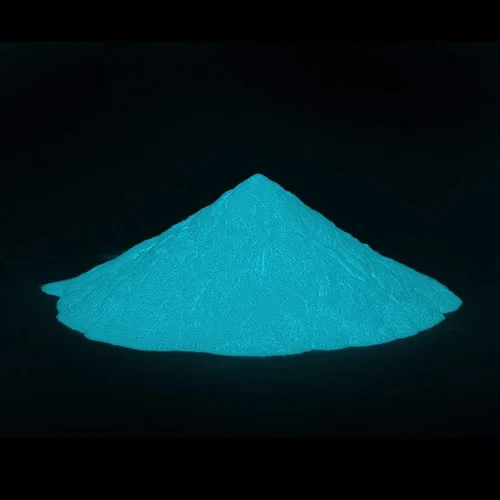 Miniatura 4 de Pigmento que brilla en la oscuridad, Polvo fosforescente resplandeciente, 3.52 onzas (100 g), a base de agua (verde) (aguamarina-turquesa)