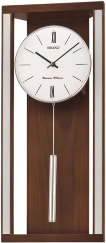 Miniatura 6 de Seiko Reloj de Pared Moderno Deco con Péndulo y Doble Campanadas