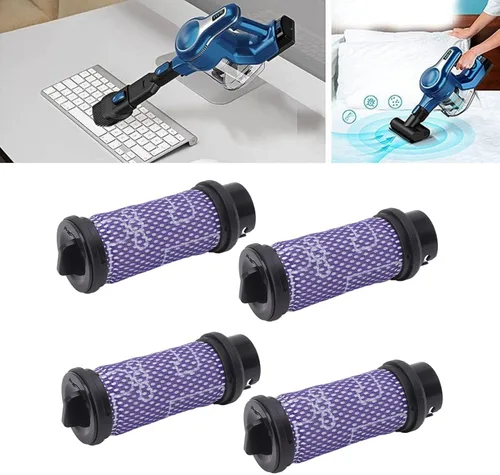 Miniatura 3 de TOPINCN Reemplazo de filtro de vacío, accesorios de filtro de aspiradora lavable, 4 piezas de filtro de repuesto para aspiradora, kit de filtro