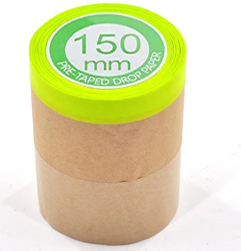 xianshengle Papel de Enmascarar, Papel de Enmascarar Pre-Encintado para Pintura, 6 pulgadas x 50 pies Rollo de Papel de Pintura Automotriz con