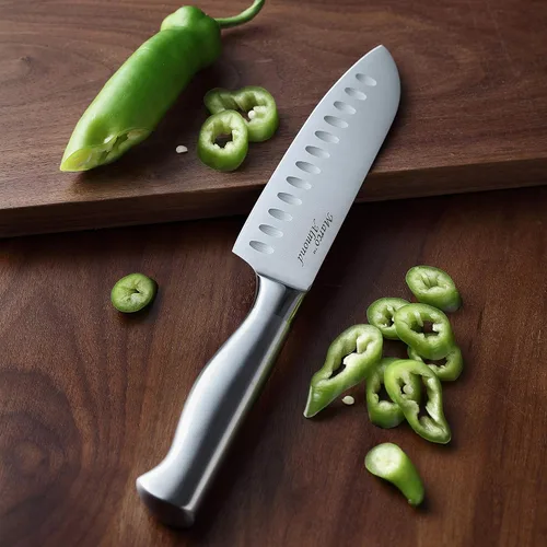 Miniatura 6 de Marco Almond® KYA28 - Juego de cuchillos con bloque KYA28, 14 piezas de acero inoxidable para chef, juego de cuchillos de cocina con afilador