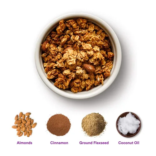 Miniatura 2 de gr8nola The Original - Cereal de granola saludable y bajo en azúcar, fabricado con superalimentos, almendras enteras, miel, canela y linaza, sin