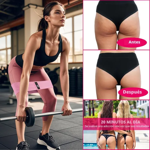 Miniatura 8 de CFX Resistance Bands Set, Exercise Bands with Non-Slip Design for HIPS & Glutes, 3 Levels Workout Bands for Women and Men, Booty Bands for Home