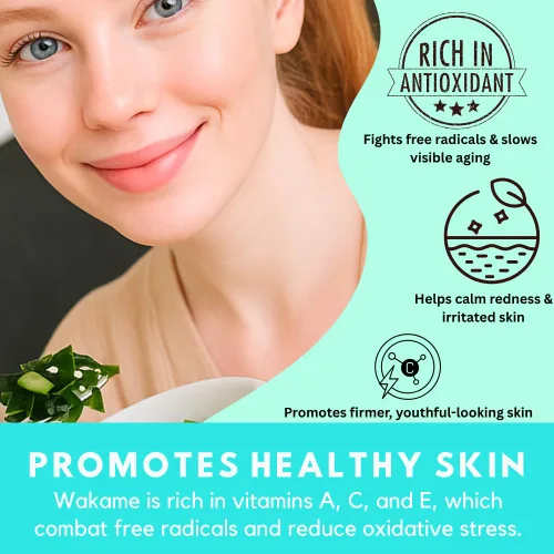 Miniatura 3 de Ocean's Balance Wakame Flakes orgánico – Algas marinas de la costa de Maine – Verduras marinas del océano Atlántico, perfectas para dieta