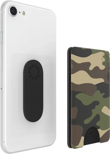 PopSockets PopWallet: agarre de teléfono y cartera para tarjetas, extraíble, ir a comando