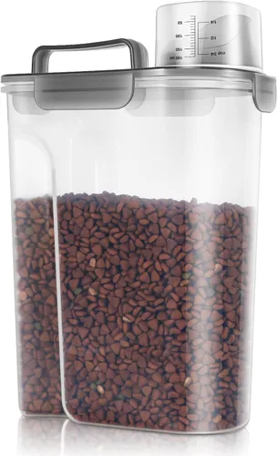 Miniatura 11 de TBMax Contenedor de Almacenamiento de Comida para Gatos y Perros de 5 a 7 libras, Contenedor Secundario de Almacenamiento de Comida para Mascotas