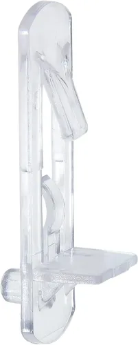 Miniatura 11 de 20 pasadores de plástico con bloqueo para estantes de 0.315 in, 3/4 pulgadas de plástico transparente para estante de bloqueo para orificio
